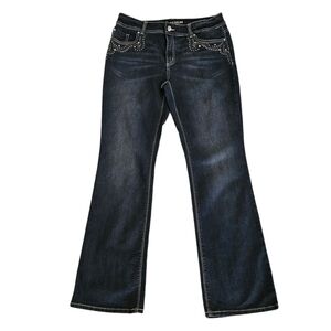 Chico's Platinum Jeans Embellished Chico's Size 1/Women's 8 Rhinestones Sequins